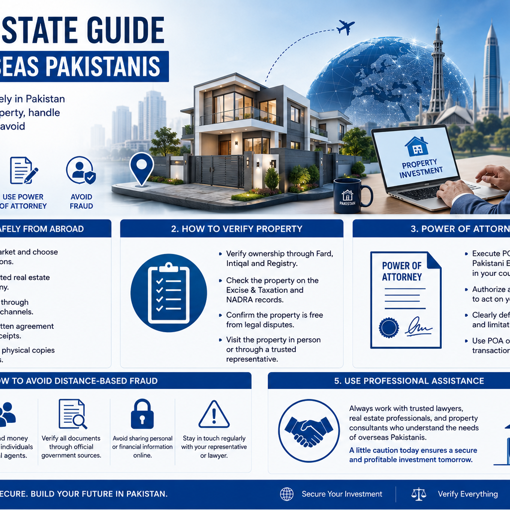 A Real Estate Guide for Overseas Pakistanis: How to Invest Safely from Abroad