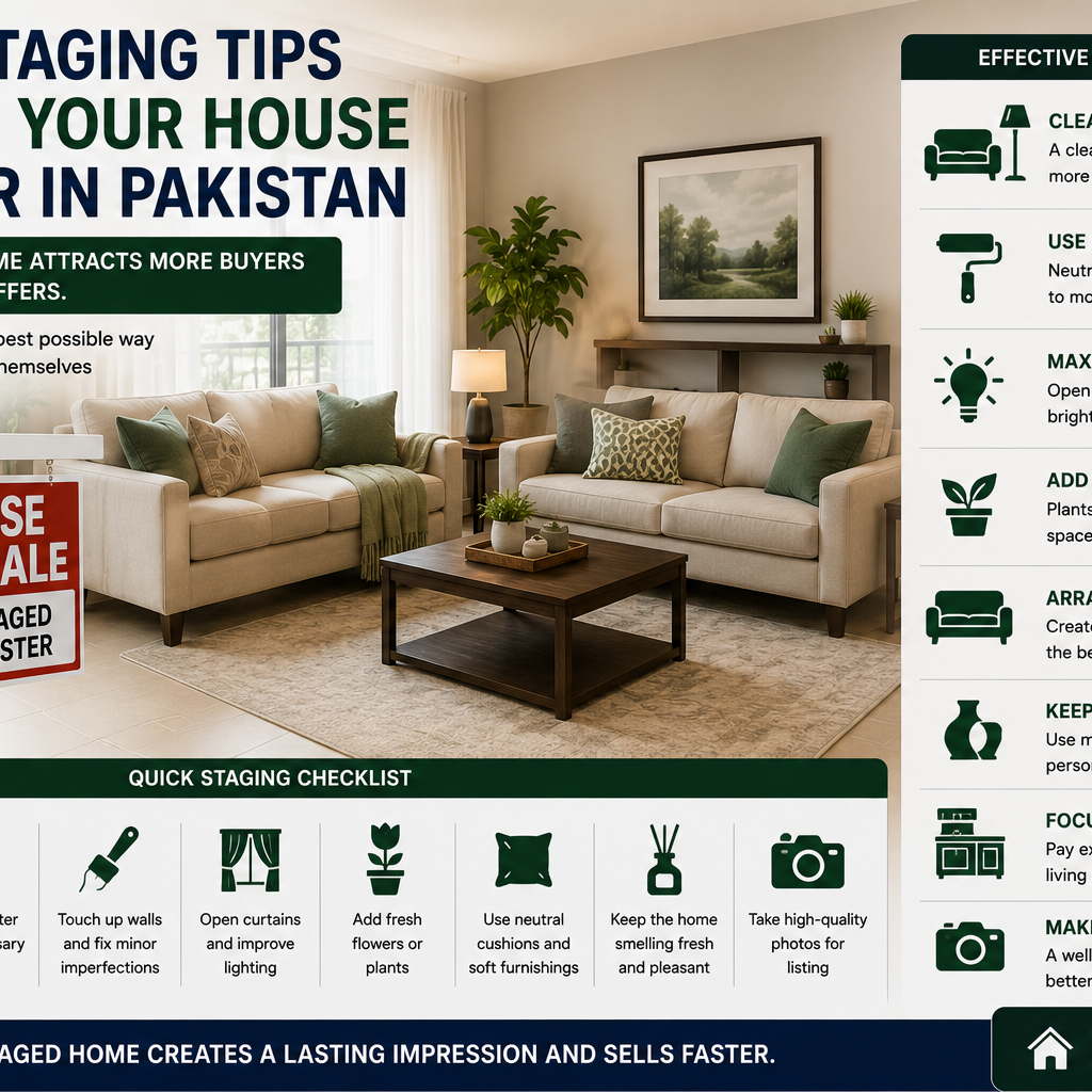 Home Staging Tips to Sell Your House Quicker in Pakistan