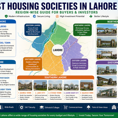 Best Housing Societies of Lahore - Complete Guide for Property Buyers & Investors