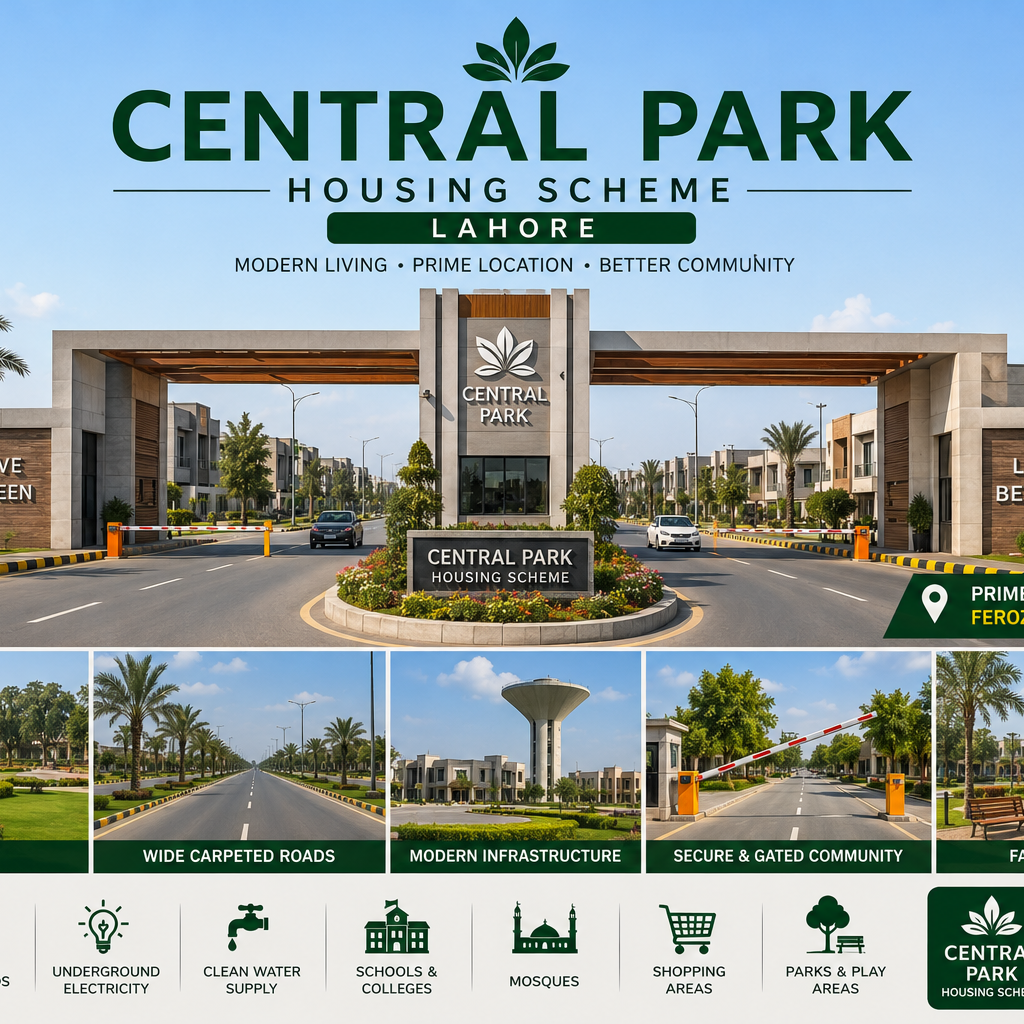 Central Park Housing Scheme Lahore - Complete Guide for Homebuyers and Investors