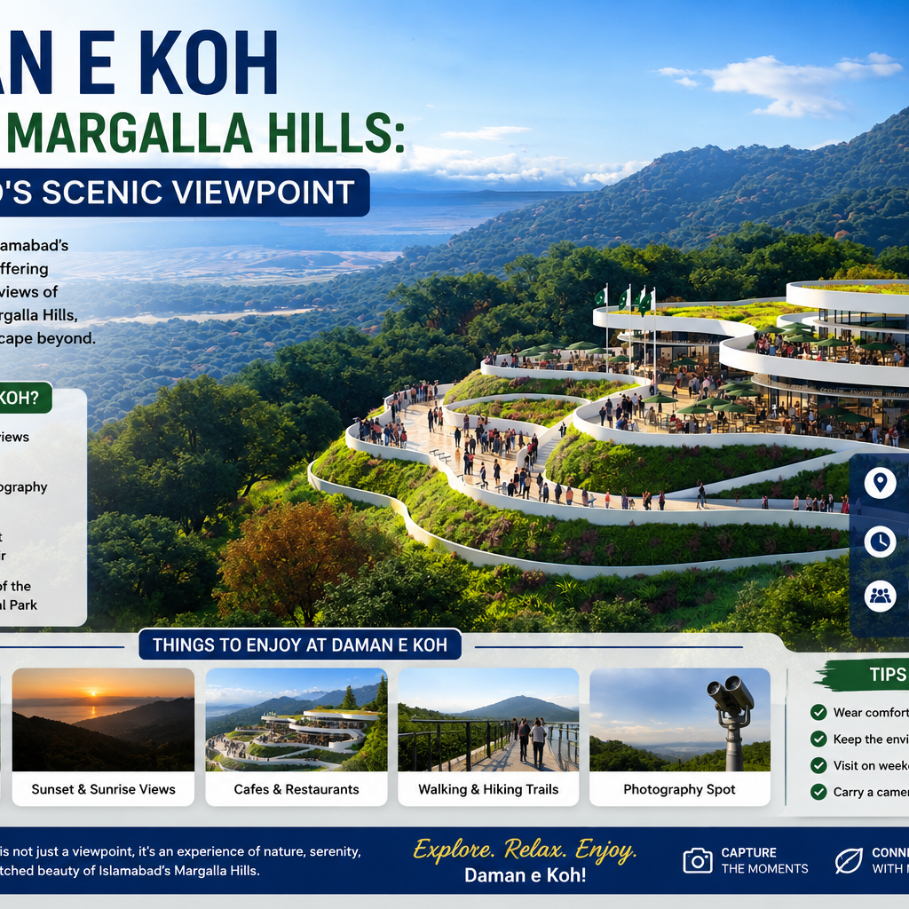 Daman e Koh and the Margalla Hills: Islamabad's Scenic Viewpoint