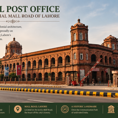 General Post Office and the Colonial Mall Road of Lahore