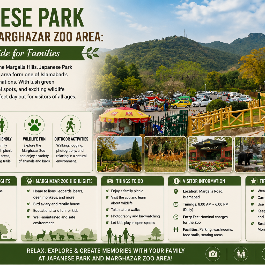 Japanese Park and the Marghazar Zoo Area: A Guide for Families