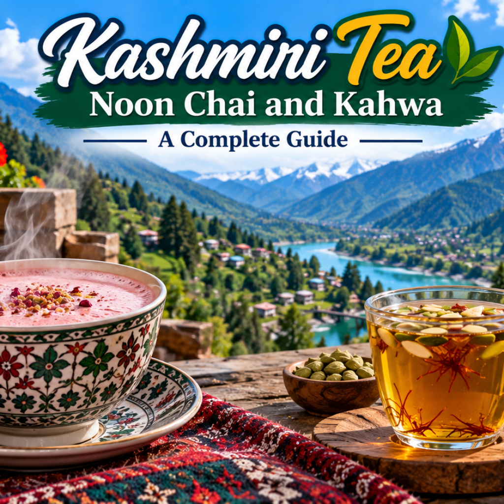 Kashmiri Tea Noon Chai and Kahwa: A Complete Guide