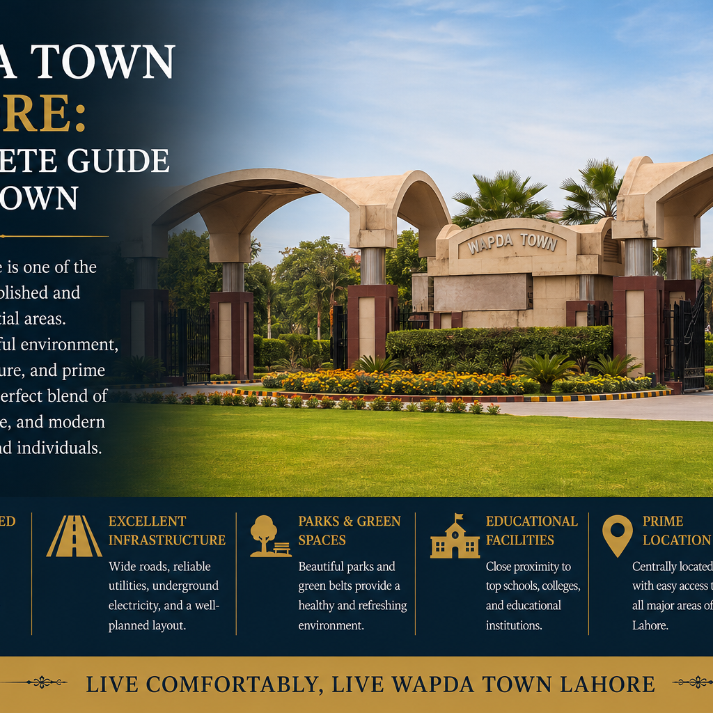 Wapda Town Lahore: A Complete Guide to the Town